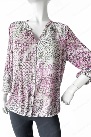 Bluse Gr. 38 40 (M) - 100% Viskose - neuwertig - leicht & fließend