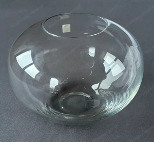 Große Kugelvase Glas - La Vida Germany - 22 cm - Handarbeit - wie neu Bild 3