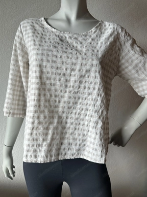 Leichte Baumwollbluse aus Webstoff - Gr. 40 - neuwertig Bild 3