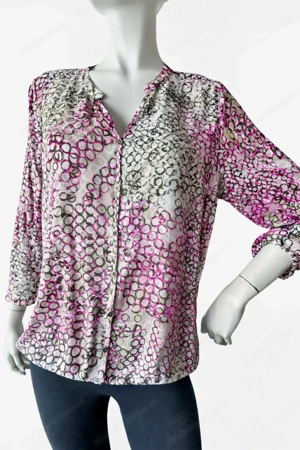 Bluse Gr. 38 40 (M) - 100% Viskose - neuwertig - leicht & fließend