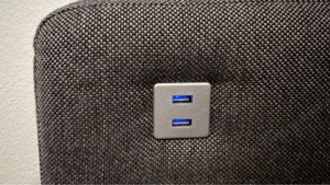 Couch mit USB-Anschluss inkl. Polster, L-Form Bild 3