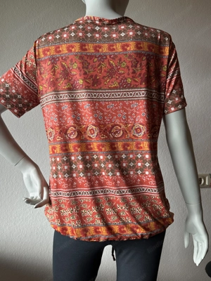 Bluse   Shirt Gr. 40 - weich fließend - Boho Muster - wie neu Bild 3