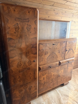 Schrank mit Sekretärfunktion & Bar Bild 2