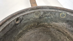 Antike Kupferkelle   Großer Schöpfkessel   XXL Deko   Urig & Massiv.  Bild 3