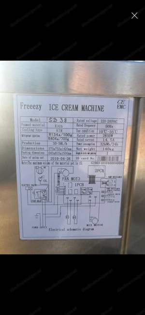 Softeismaschine   Frozen Yogurt  Bild 2