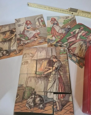 Antikes Würfelpuzzle Märchen Bild 2