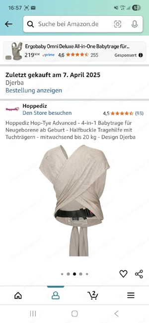 Hoppediz Babytrage Bild 2