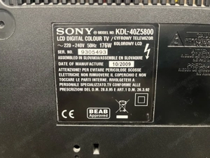Sony Bravia 40 Zoll LCD Fernseher Bild 2