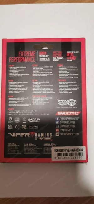 Viper Patriot Elite 2 DDR4 3200Mts 2x16Gb (32Gb) Bild 3