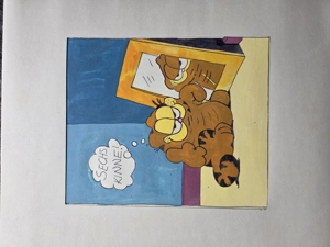 Garfield vor dem Spiegel