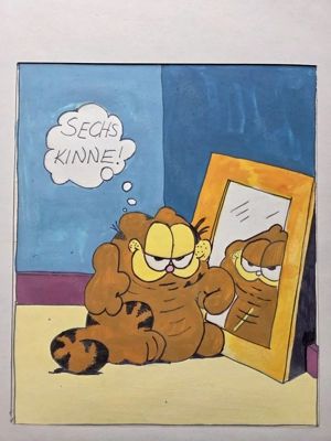 Garfield Original Handgemahlt Bild 2