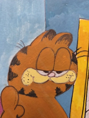 Garfield Original von Jim Davis Handgemahlt Bild 3