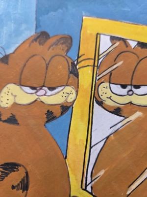 Garfield Original von Jim Davis Handgemahlt Bild 5