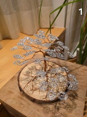 Handgefertigte Deko-Bäume aus Kupfer und Aluminium   Unikat! Bild 4