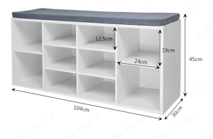 Schuhregal mit Sitzfläche Bild 2