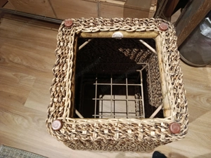 Rattan Pflanzenübertopf geflochten, 61 cm hoch Bild 4