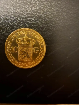 Niederlande. Wilhelmina. 10 Gulden 1917 Bild 3