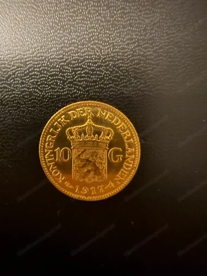 Niederlande. Wilhelmina. 10 Gulden 1917 Bild 4