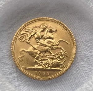 Vereinigtes Königreich. Elizabeth II. Sovereign 1965 London Bild 5