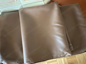 2x Kissenhülle 75x50 cm Kunstleder schokobraun - abwischbar - sehr gut Bild 5