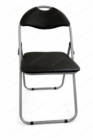 Bequemer Klappsessel aus Metall - Schwarz | stabil, kompakt & platzsparend