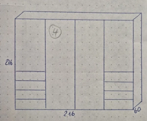 Schwebetürschrank weiss Bild 2