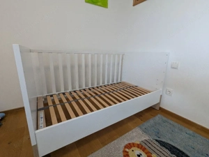 Paidi Remo Kinderbett  Gitterbett 70x140cm mit Umbauseiten und Matratze Bild 3