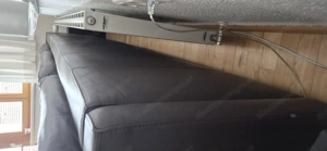 Ledercouch dunkelbraun Bild 2