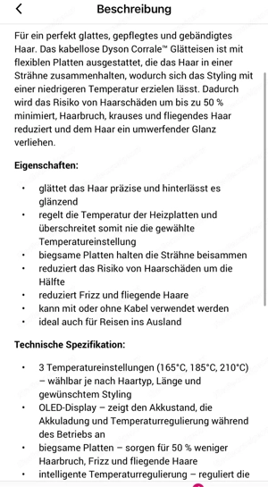 Dyson Corrale Glätteisen Bild 3