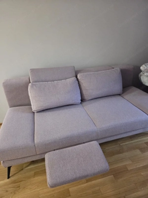 Schlafcouch  Sofa in altrosa mit Stauraum zu verkaufen Bild 2