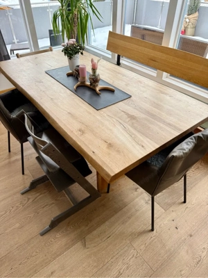 Esstisch Eiche massiv Tisch 200x100cm Bild 9