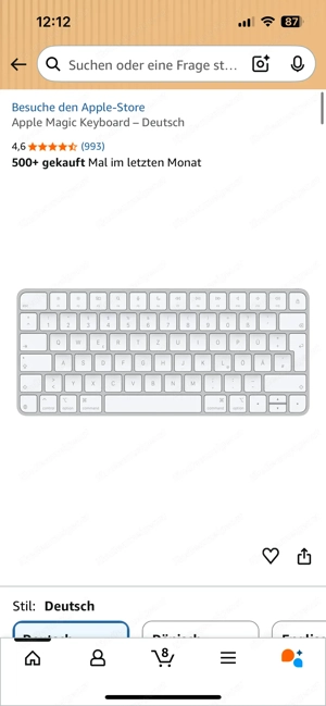 Apple magic keyboard bluetooth Bild 3