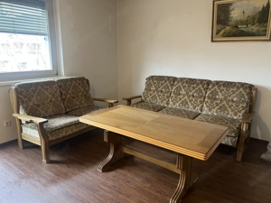 Antike, hochwertige Sofa-Garnitur mit Tisch zu verkaufen Bild 2