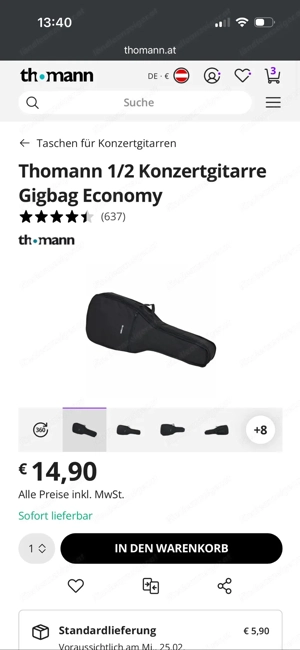 Gigbag Konzertgitarre 1 2 Bild 2