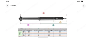 NEU! MTB Sattelstütze 170mm Remote Dropper Post Bild 4
