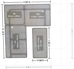 Sofa - neuwertig - ohne Flecken - Nichtraucher - 3 Teile Bild 6