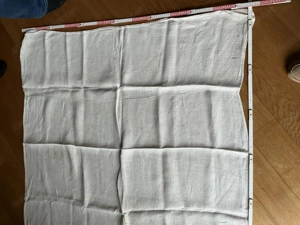 Altes Leinen Bauernleinen zu verkaufen als Tischdecke ca 127x127cm Bild 2