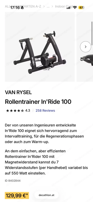Fahrrad-Rollentrainee NEU