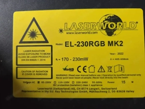 Laserworld EL-230RGB MK2   RGB Showlaser (2022, top Zustand!) Bild 4