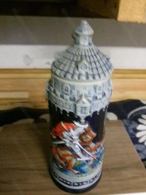 Bierkrüge aus Steingut und Zinn Bild 4