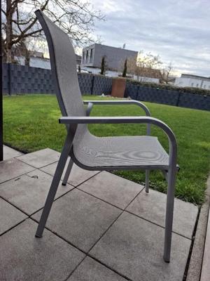 6 Gartenstühle aus Aluminium (stapelbar)! Bild 2