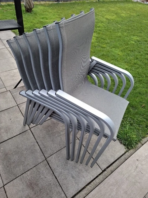 6 Gartenstühle aus Aluminium (stapelbar)! Bild 5