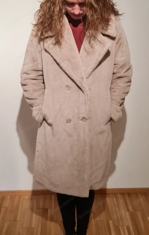 Teddy Mantel Gr 40 beige Bild 2