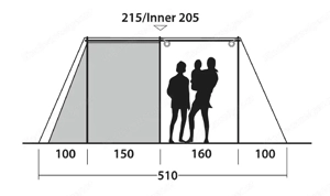 Outwell Nevada 5p - Premium Familienzelt Bild 2