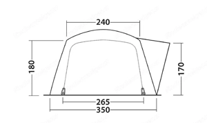 Outwell Nevada 5p - Premium Familienzelt Bild 3