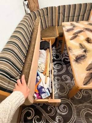 Eckbank aus Holz Bild 5