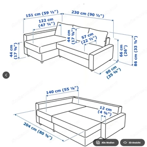 IKEA FRIHETEN Ecksofa mit Bettkasten - Skiftebo dunkelgrau - Guter Zustand - 2024 gekauft Bild 4