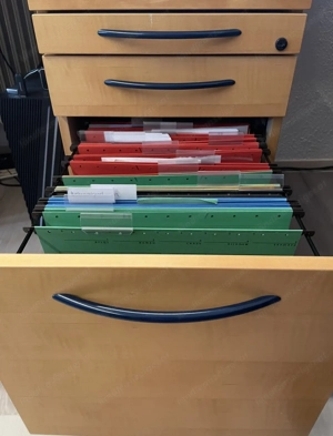 Rollcontainer mit 3 Schubladen   abschließbar   sehr guter Zustand Bild 3