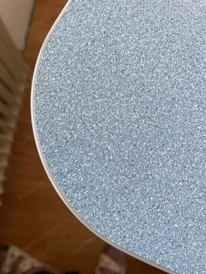 Stabiler Schreibtisch in Grau Blau Bild 4