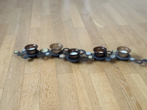 Teelicht Deko mit Dekorsteinen  Bild 5